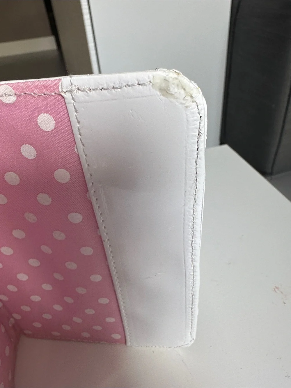 Kids 'My First Passport' White Passport Holder with Pink Airplane